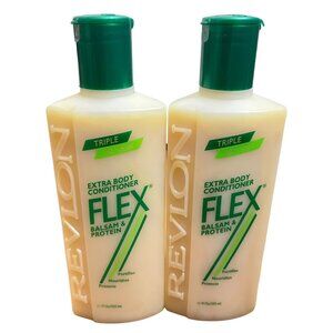 2X Flex Balsam & Protein Extra Body Conditioner Triple Action, 11oz ea- New